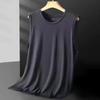 Men's Ice Silk Mesh Vest Lightweight Sports Summer Wear Sleeveless T Shirt Tank Casual Fashion Outerwear