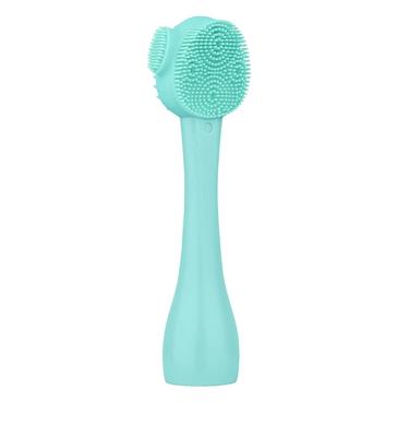SYGA Face Cleasing Brush Silicone Face Scrubber Exfoliating Wash Brush Dual Face With Flexible Spatula Nose Cleaning Cream Applicator Mask Collecto