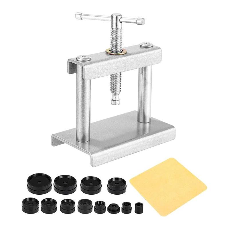 Benchtop Watch Press: Metal Tool for Mechanical & Quartz Watch Battery Cover Replacement