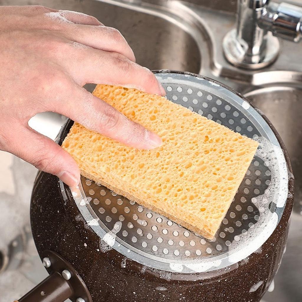 Kitchen Dishcloth Kitchen Tool Pans Sponge With Scrub