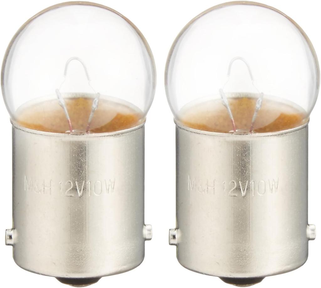 C.F.POSH 821219 Turn Signal Valve, Clear, Pack of 2, G18 12 V10W