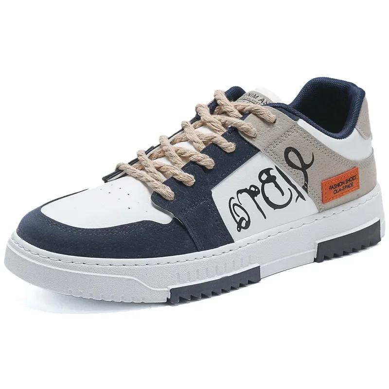 Fashion Men Skate Shoes Spring Skate Shoes Men Trendy Versatile Thick Soled Sports and Leisure Skate Shoes Trendy Shoes
