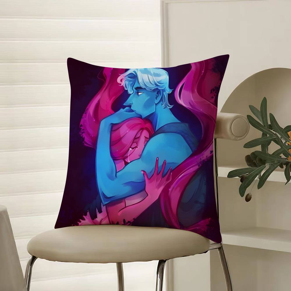 Anime L-Lore Olympus-S Comics Pillow Case Comfort Sofa Bed Silky elegant Invisible zipper Decorative cushion cover