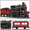 NEW Technical Railway Steam Locomotive Train Railways Railroad Track Building Blocks Simulation Model Bricks Kids Toy Gift