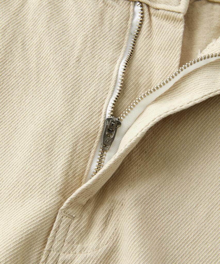 COFWI Wide One-Pleat Cotton Pocket Pants Beige
