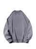 Men's 350g Vintage Washed Long Sleeve T-shirt - Lightweight Round Neck Casual Base Layer for Spring & Autumn.