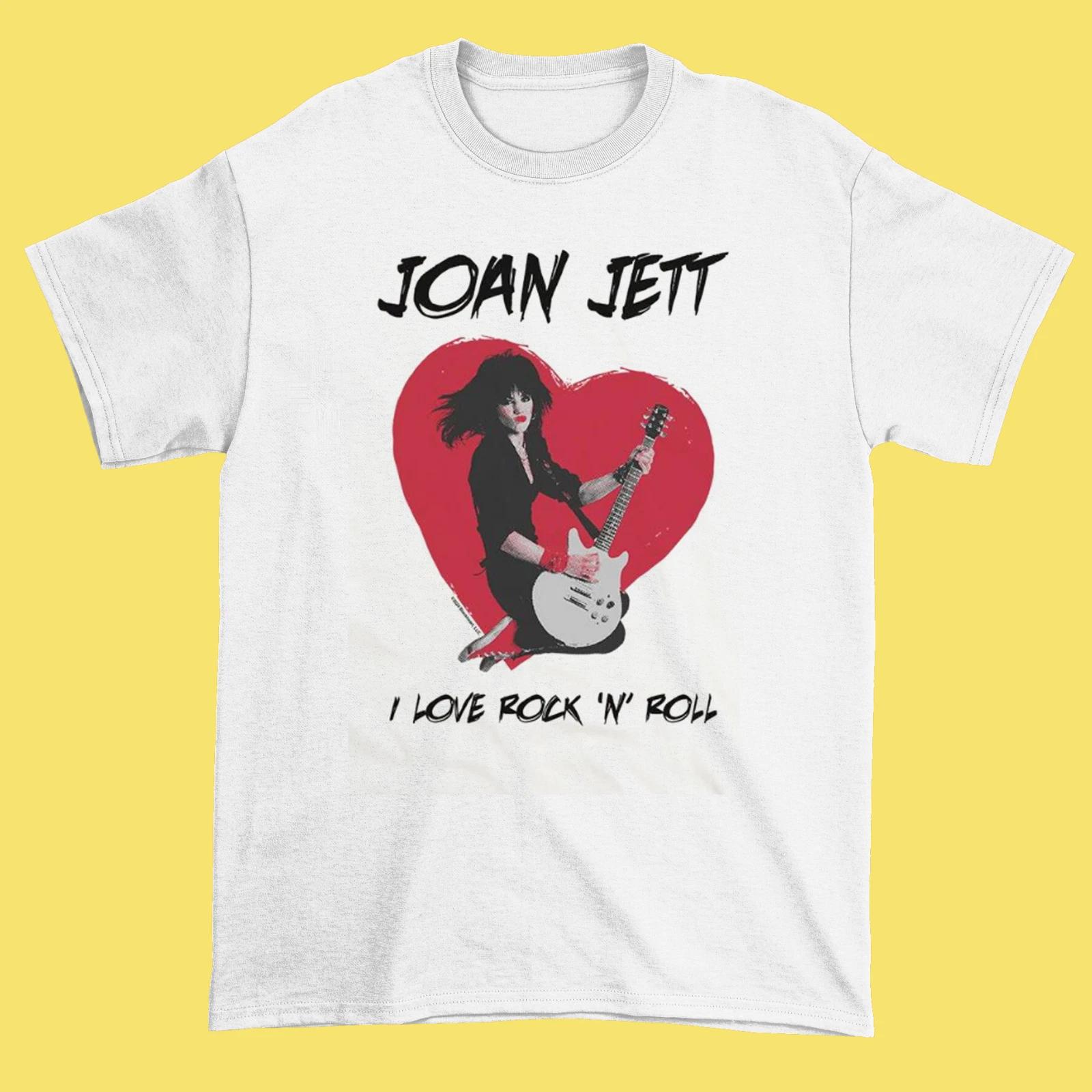New Joan Jett I Love Rockk N Roll Heart T-Shirt S-234XL Black XXXXL