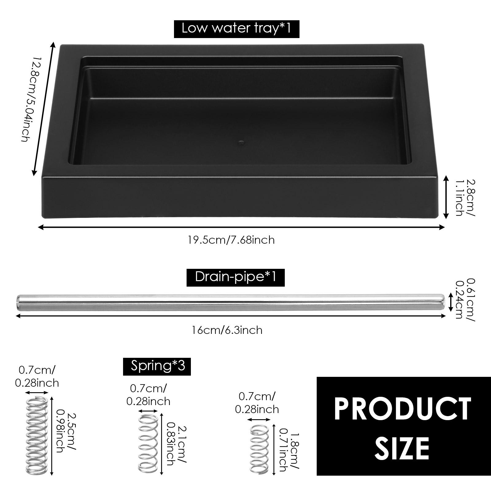 

Thin Drip Tray Low Profile Drain Pipe 6 Bar 9 Bar 12 Bar OPV Spring Kit For Gaggia Classic Pro Coffee Maker Parts Accessories