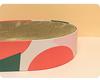 Oval Cat Scratching Bed with Corrugated Paper for Kittens