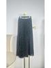 French Polka Dot High Waist Beach Dress - Black