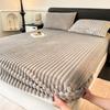 2025 Rabbit Velvet Thicken Autumn Winter Fitted Sheet Set or Only 1 Pcs Fitted Sheets Warmth Bed Sheet Queen Mattress Cover King Size