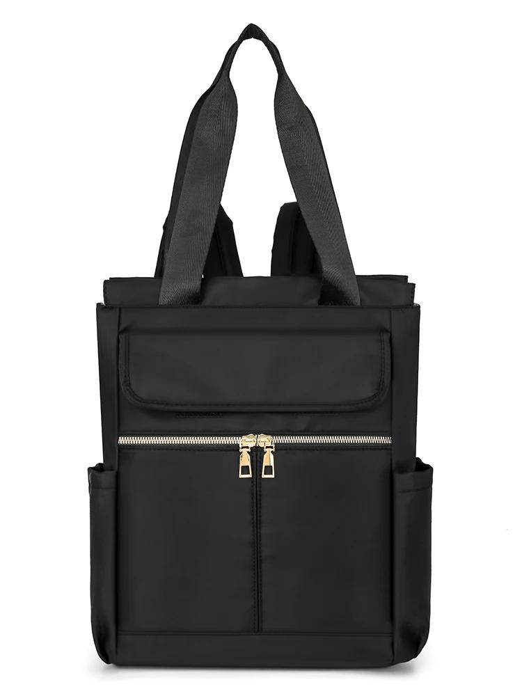 

Nyl Shoulder Bags Solid Color 2026 Sewing Thread Youth Large Capacity Fashi Backpacks Casual Portable Travel Bags New чёрный