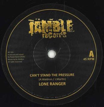 7inch Record LONE RANGER, PUPPA DJOUL - Can't Stand The Pressure / Dub The  JR7001 Jamble FR 2025 Jamaica Reggae, Ska & Dub