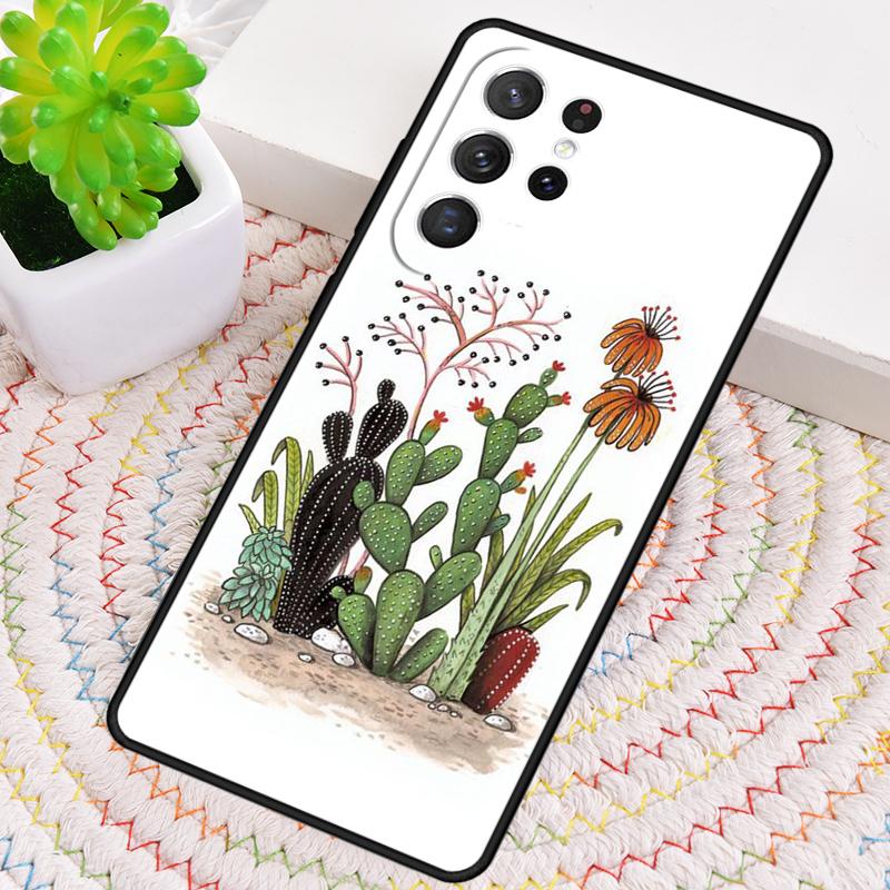 Cactus Plants Succulents Phone Case for Samsung Galaxy Note 10 Pro S26 Ultra S23 S24 FE S25 S21 S22 PLUS Shockproof Cove