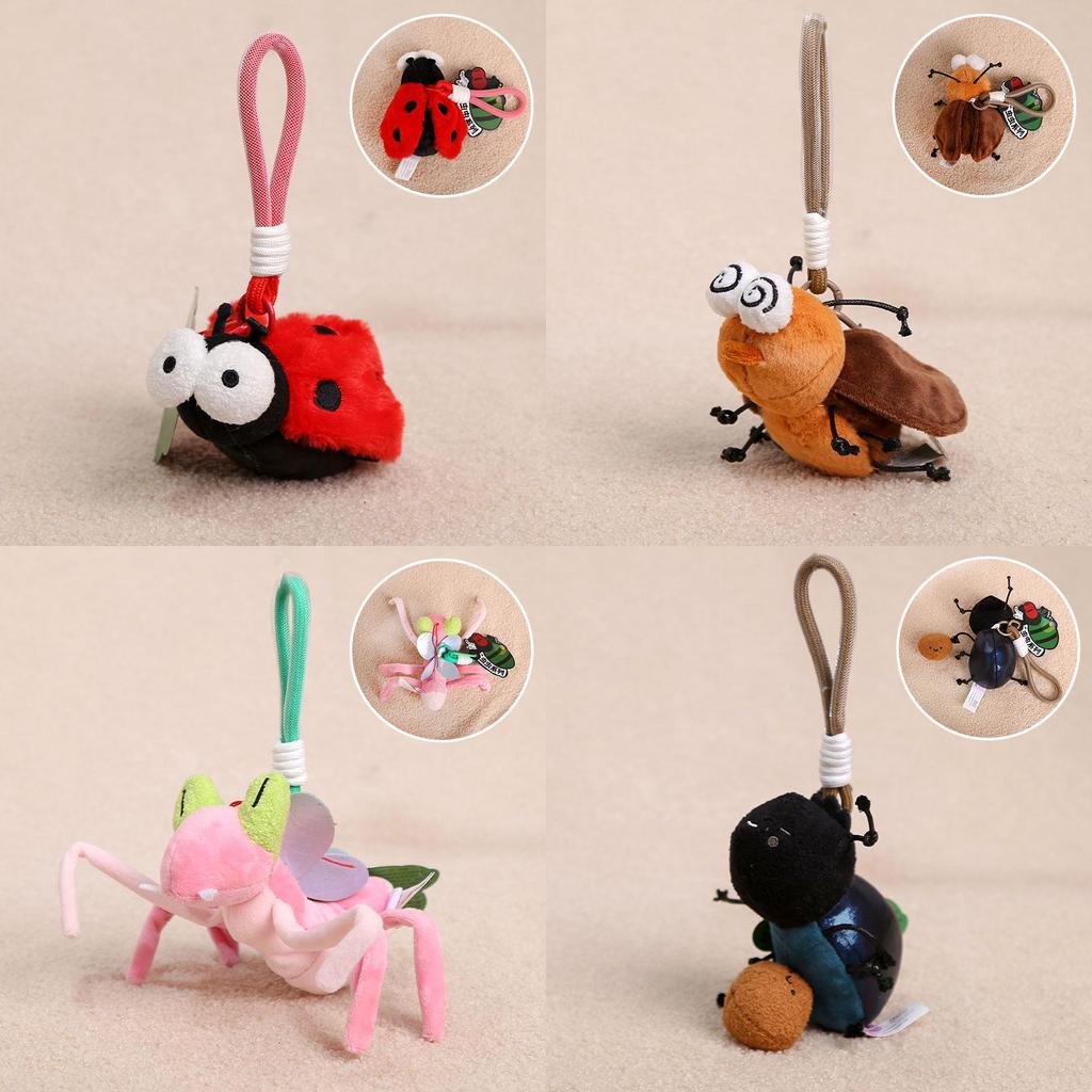 Spider Ant Mantis Plush Toy Keychain With Pp Cotton Filling For Kids And Collectors