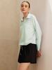 Bohemianbeullu String Tie Shirt Collar Women'S Loose Fit Rash Guard Pm