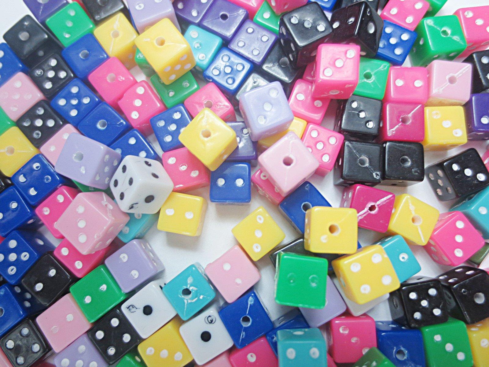 

200 Pieces Psycho Beads Acrylic Beads Color Mix 8mm Accessory Materials Handmade Parts Huey Miscellaneous Goods