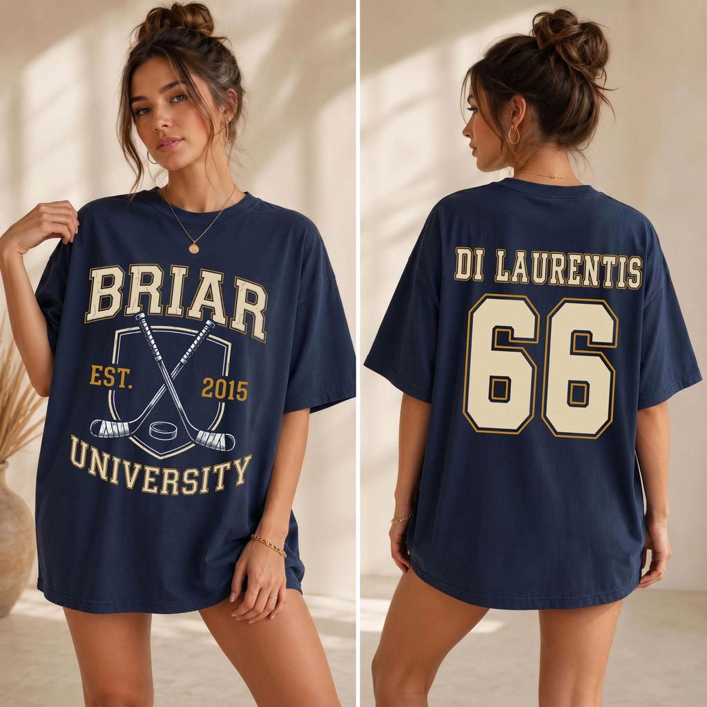 Off Campus Briar Dean Di Laurentis Graphics Printed Tshirt Unisex Women Short Sleeve Cotton Tshirt Unisexs Tshirts Summer