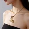 Retro Horse Pendant Necklace with Tassel - Zodiac Horse Sweater Chain Accessory