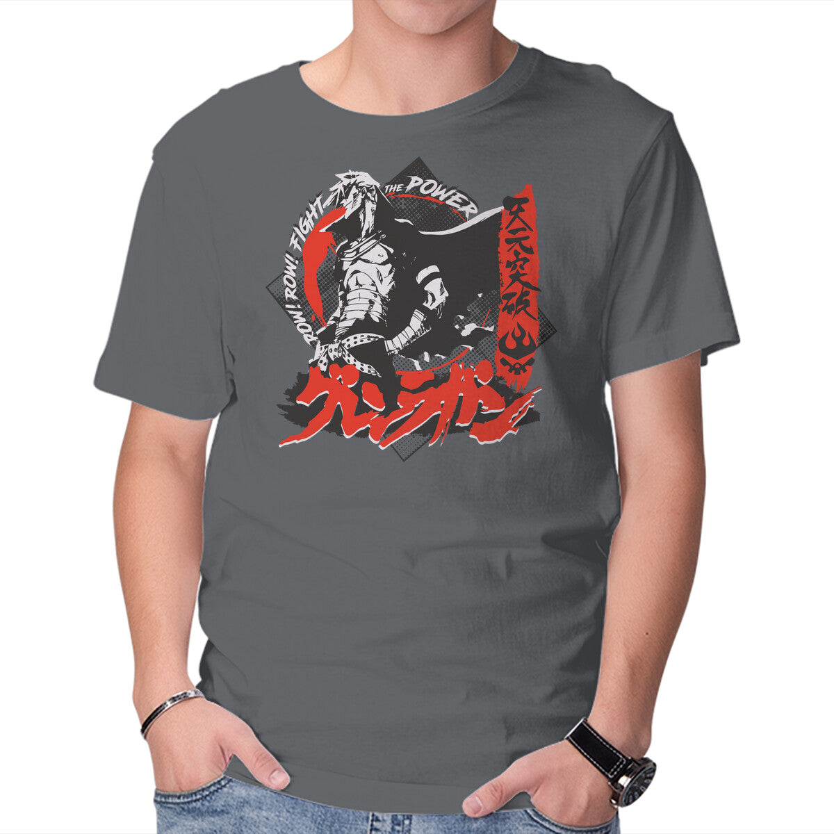 Unisex Crew Neck T-Shirt Fight The Power! Graphic Short Sleeve Casual Tee XXXXL