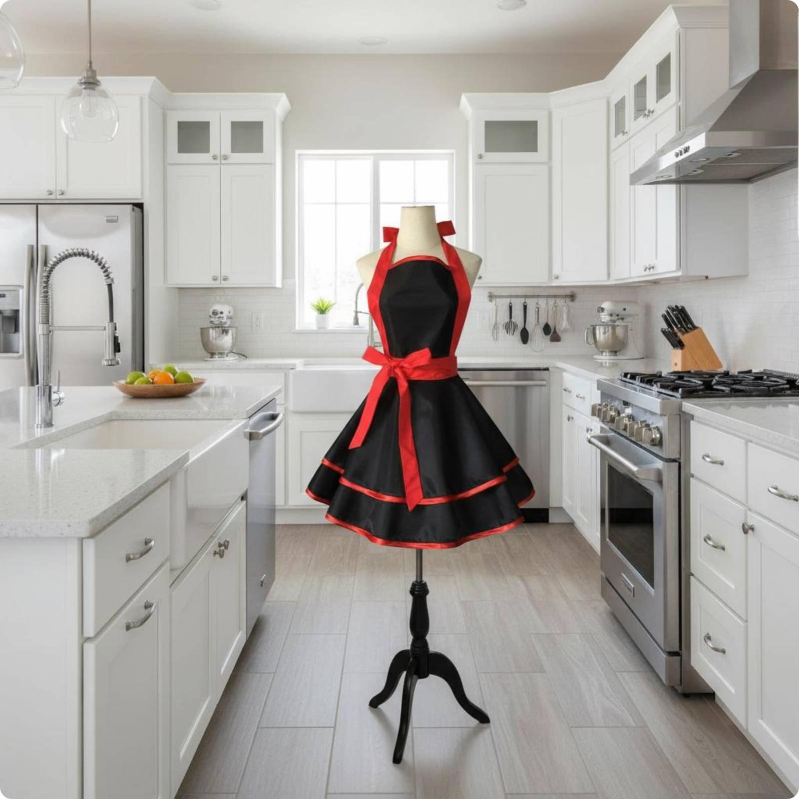 Waterproof Apron Fashionable Princess Apron Safeguarding Garment Stain Resistant Home Textile Cute Design for Women