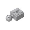 MOC 10 PEZZI 57909 Modificato 2x2 Con Snodo Sferico Kit di Mattoncini Kit Kit Mattoncini con Foro per Assale Giocattolo Puzzle Educativo a Particelle Regali per Bambini