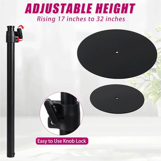 Adjustable Plant Risers for Inside Pots 11.4-19.6"/17-32" Planter Insert Filler for Large Pots Metal