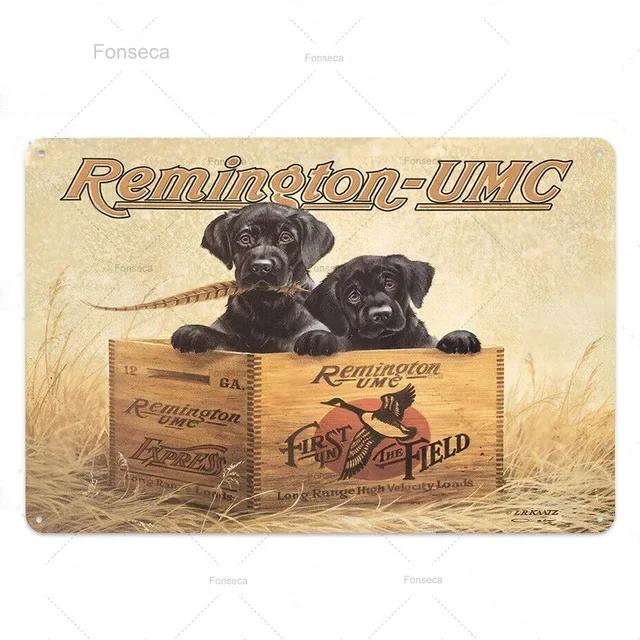 Hunting Tin Sign Plaque Metal Vintage Retro Metal Sign Wall Decor for Man Cave Gun Shop Decorative Metal Plate Hunter Gift