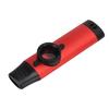 Metall Kazoo Mundstück aus Harz Einstellbare Dichtigkeit Blasinstrument mit Flötenmembranen Rot