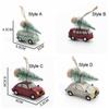 Christmas Tree Christmas Car Model Pendant Resin Car Miniature Desktop Ornament  Xmas Decoration