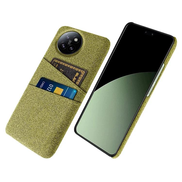 For Xiaomi Civi 4 Pro 5G Case Dual Card Slots Cloth Texture Hard PC Phone Cover