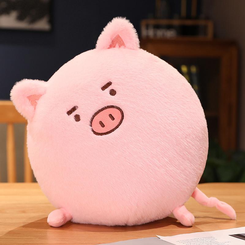 Super Cute Animal Dumplings, Soft Toys, Soft Cute Pandas, Dinosaurs, Pigs, Pigs, Big Pillows, Chubby Doll Women'S Gifts