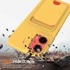 For Motorola Moto G35 5G Case Liquid Silicone Card Holder Back Phone Cover with Lanyard