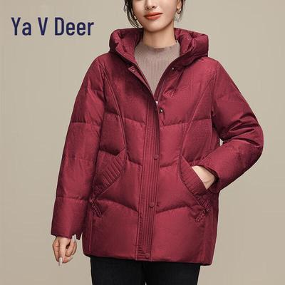 Yalu RS Veste d'hiver à capuche en duvet pour femme YYXFF86636