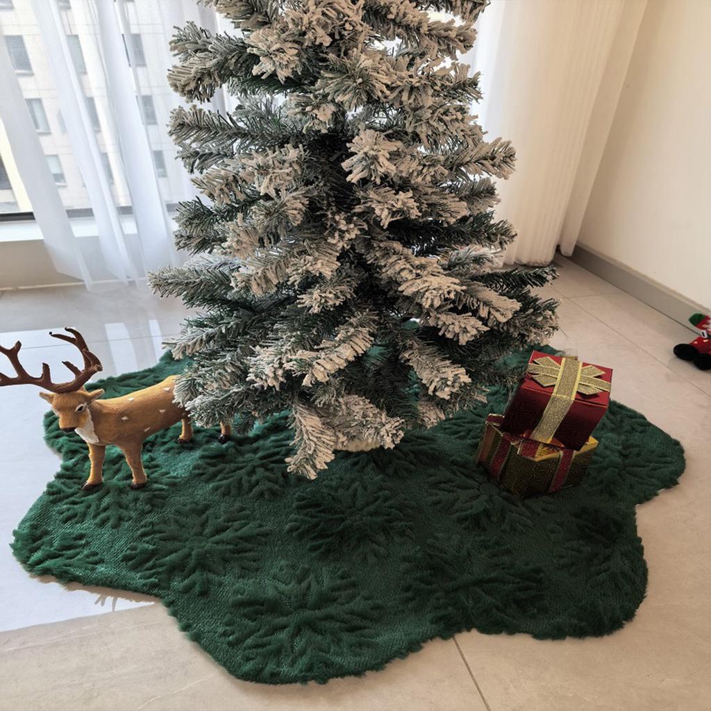 Christmas Tree Decorations, Tree Dresses, Snowflake Short Velvet Blankets Enhance The Festive Atmosphere, Christmas Tree Skirts