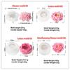 3D Lotus candle Silicone mold Blooming flowers Candle silicone mold Rose Peony flower cake chocolate resin home decoration