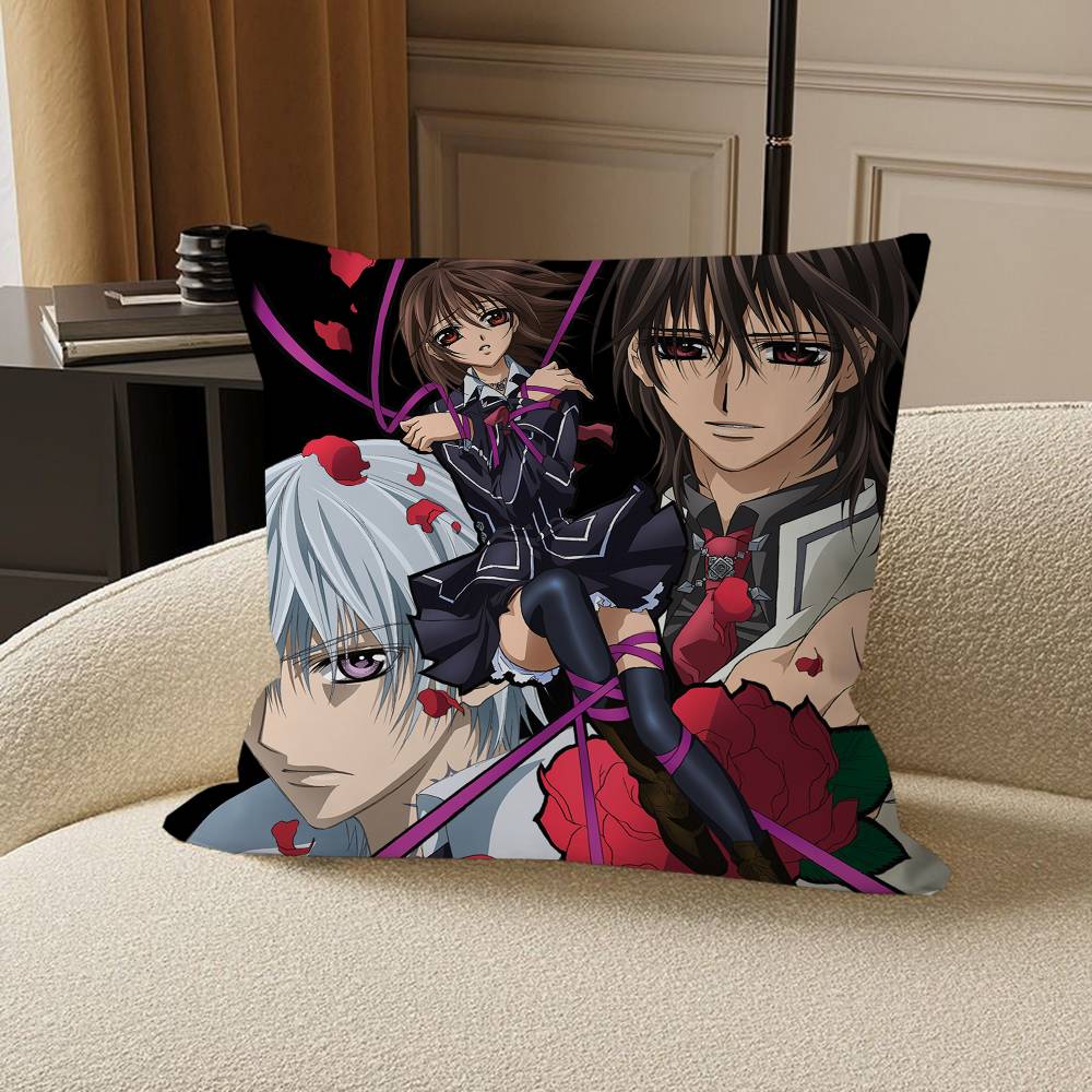 A-Animation V-Vampire Knight Cushion Cover Car Throw Pillow Case For Sofa Car Christmas Gift 40x40cm 45x45cm