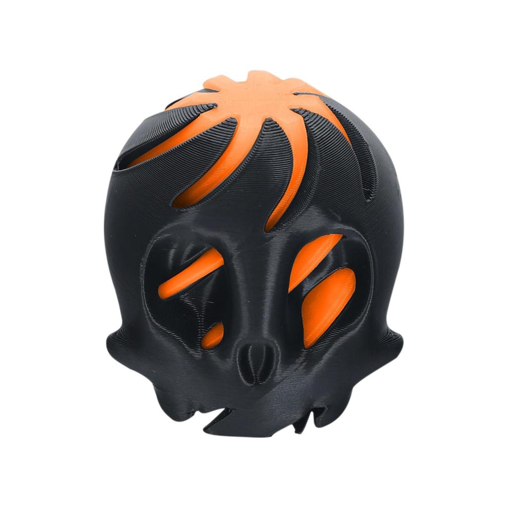 3D Printed Spiral Skulls, Decompression Push Toy For Kids Adults,Halloween Skulls Pushler Sculpture,Spiral Vortex Thread Illusions Stress Relief