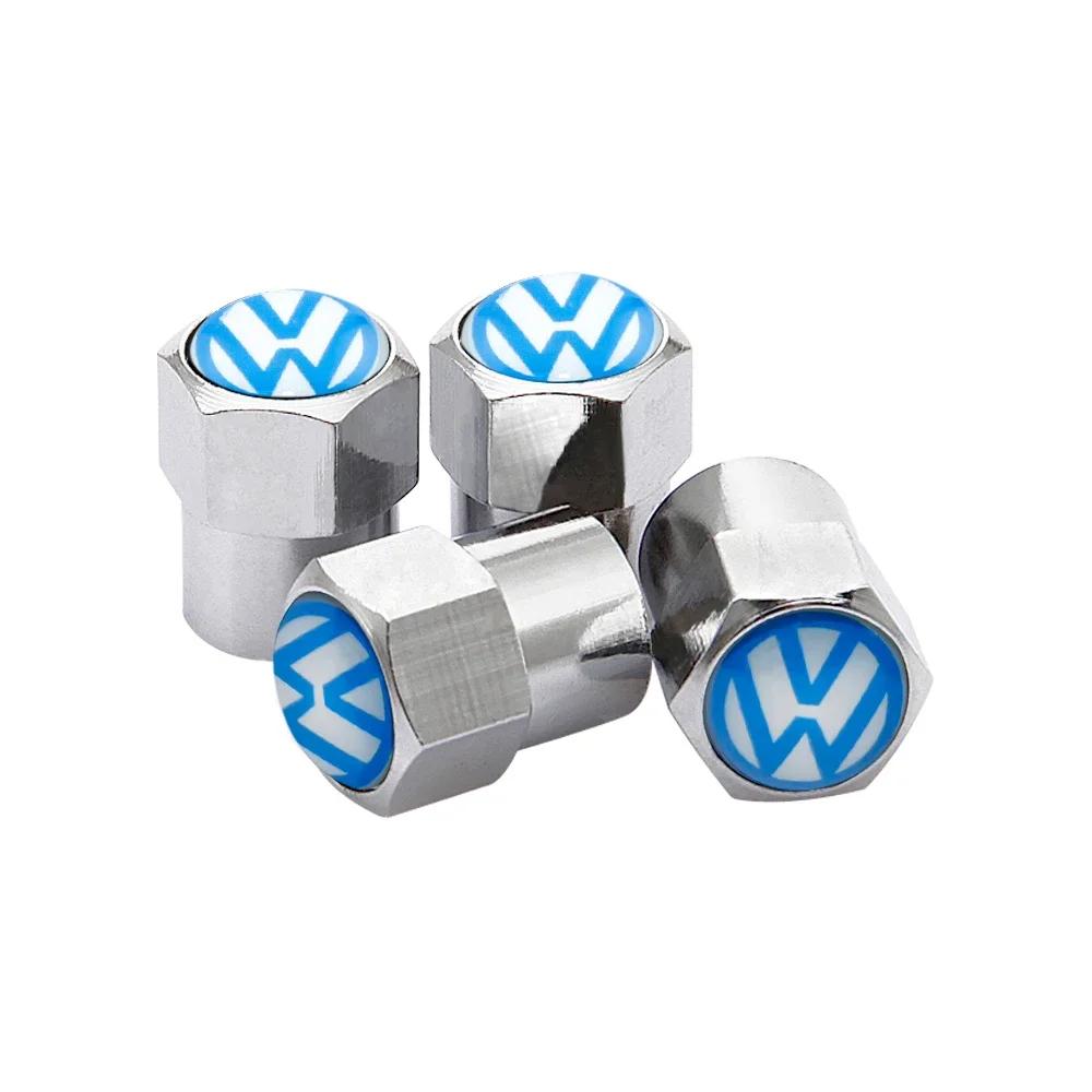 2026 Heiß Für VW VOLKSWAGEN 4 Stück Auto Radventil Kappen Reifen Luftabdeckungen für Volkswagen Polo GTI Passat Käfer Jetta Lavida Tou