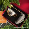 Luxury Retro Bone China Coffee Cup & Saucer Set - Elegant Gift Box, Perfect for Afternoon Tea or Souvenirs
