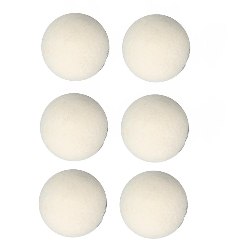 6 Pcs Wool Drying Balls High Density Adsorb Impurities Reduce Static Electricity Laundry Wool Balls