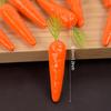 10/25/50Pcs Easter Artificial Carrot Mini Foam Vegetable Fruits Happy Easter Decoration Ornament for Home Table Kids DIY Crafts