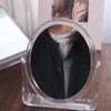 Foldable Desktop Makeup Mirror 360 Degree Rotating Princess Mirror Portable With Stand Square Round Mirror Home