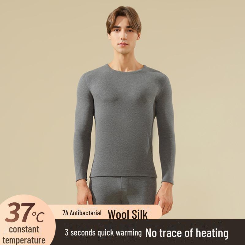 Women's Thermal Underwear Set 2024: Antibacterial, Seamless, Heated, Velvet-Lined, Thick Winter Base Layer with Top and Bottom.