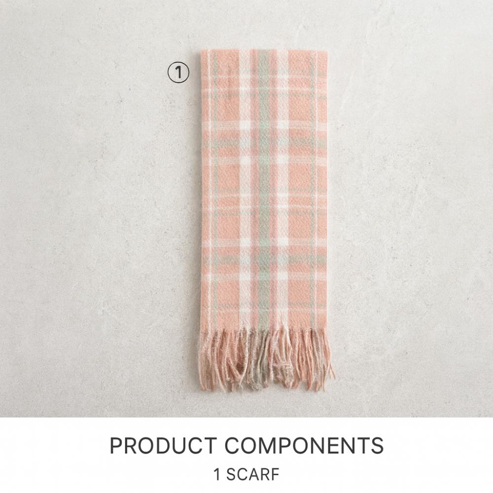Style Pink Pattern Point Scarf – Affordable Luxury & Cozy Style