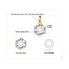 JewelryPalace Moissanite D Color 1ct 1.5ct 2ct 3ct Round 925 Sterling Silver Pendant Necklace for Woman No Chain