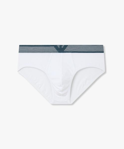 

[Emporio Armani Underwear] Трусы с широкой резинкой с логотипом Большой Орел 0816111028 [Доставка из Кореи] 100% Оригинал White - S