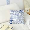 Art Sea Life Blue cushion cover Sofa Living Room Bedroom Headboard Backrest Cushion Square Cushion Nap Time Pillow Case