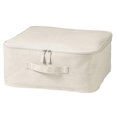 Soft 35cm X 35cm X 16cm Polyester with Item Number 12403463 Box, Small, (W) (D) (H), Linen, Rectangular, Lid,