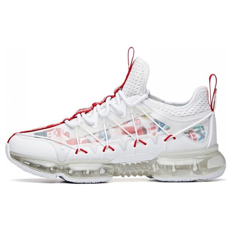 Coca Cola X Anta Low Top Running Shoes Men's White Red 912025505-9